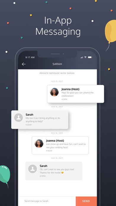 Poply: Party Invitation Maker Screenshots