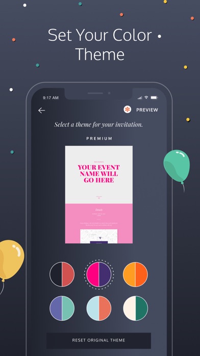 Poply: Party Invitation Maker Screenshots