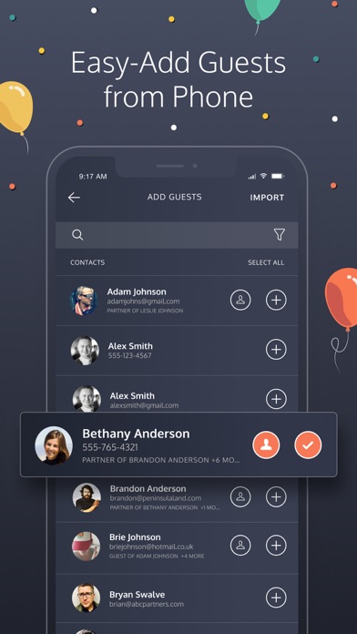 Poply: Party Invitation Maker Screenshots