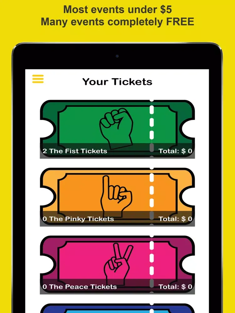 Soh Events iPad  स्क्रीनशॉट