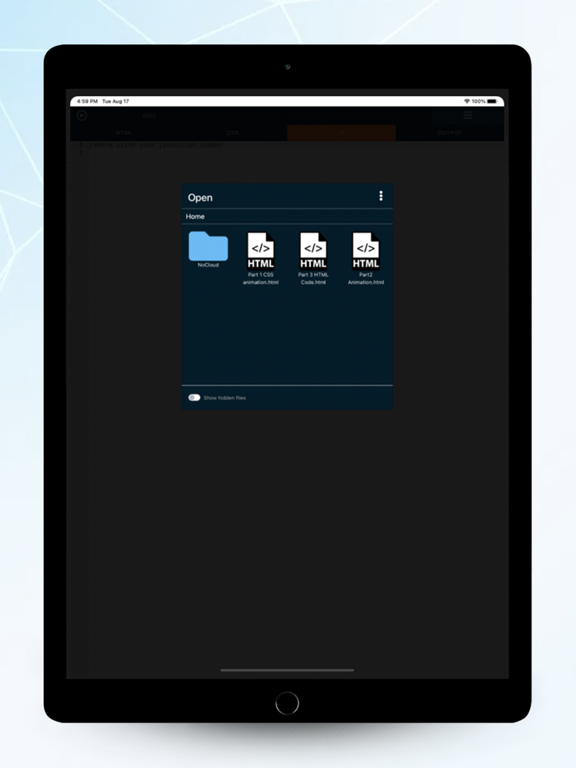 صور A1 HTML Editor iPad 