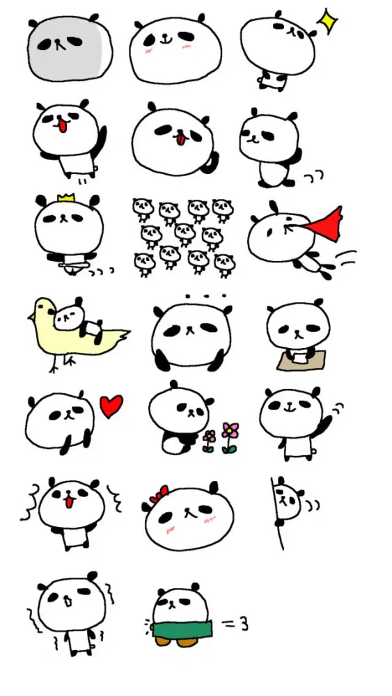 Cute Panda Stickers!!應用截圖