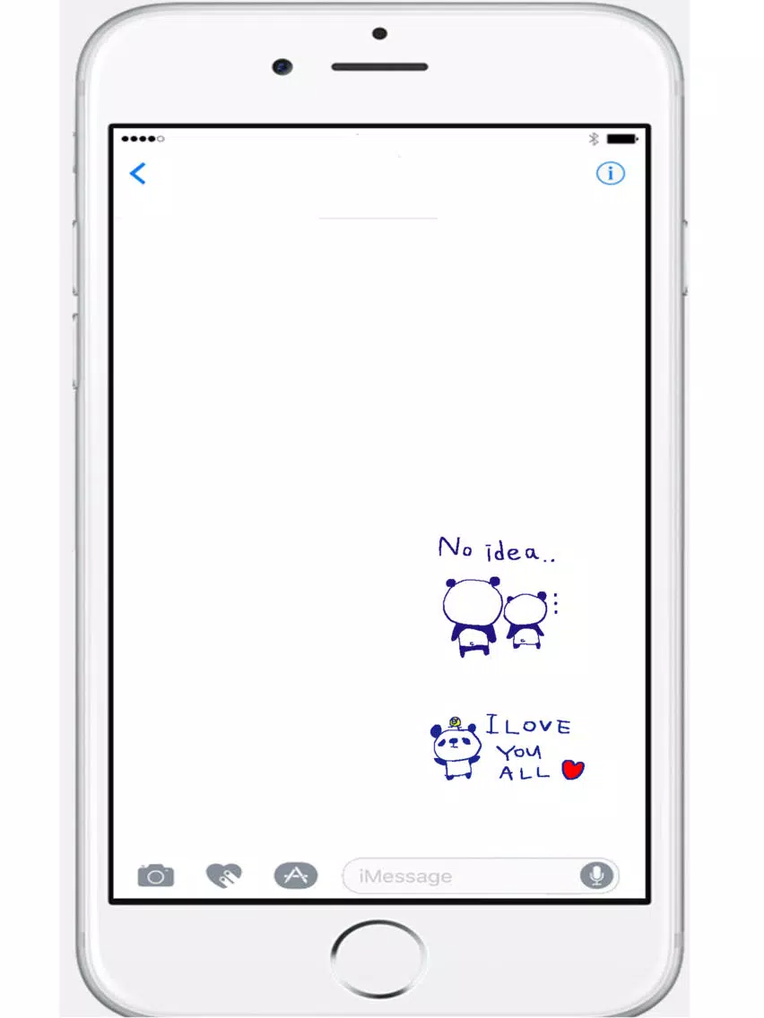 Tangkapan layar Happy panda stickers!! iPad 