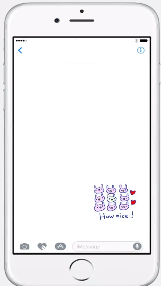 Ảnh chụp màn hình của Cute Rabbit Stickers!!