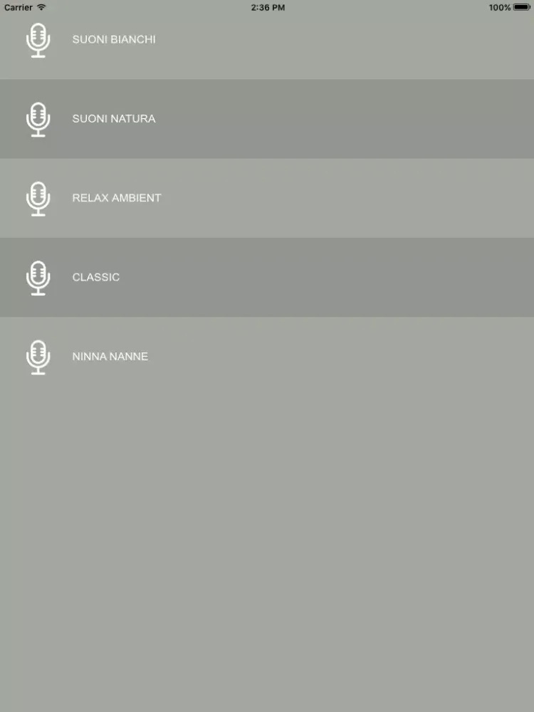 Captures d'écran de Selezione Web Radio per Bebè iPad 