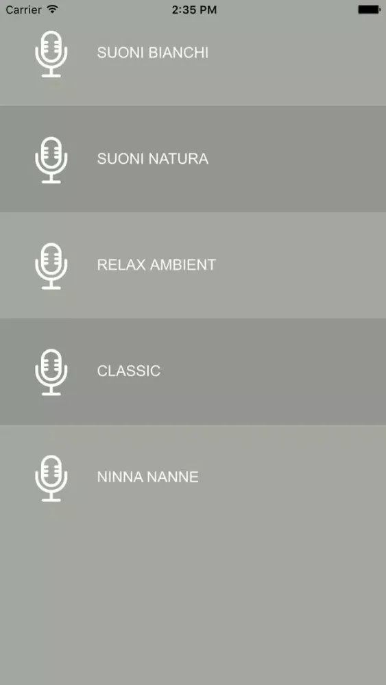 Captures d'écran de Selezione Web Radio per Bebè