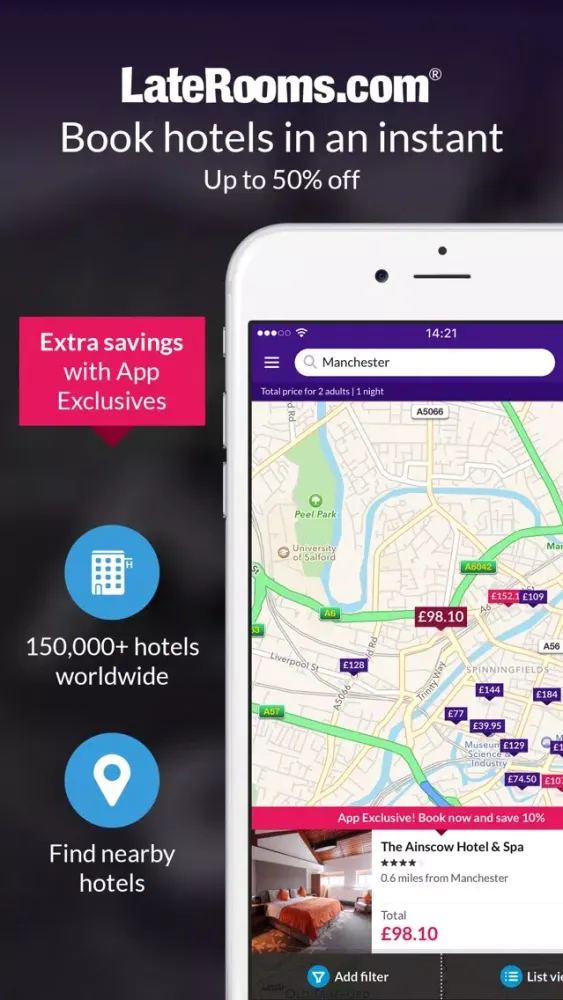 LateRooms - Last minute hotels স্ক্রিনশট