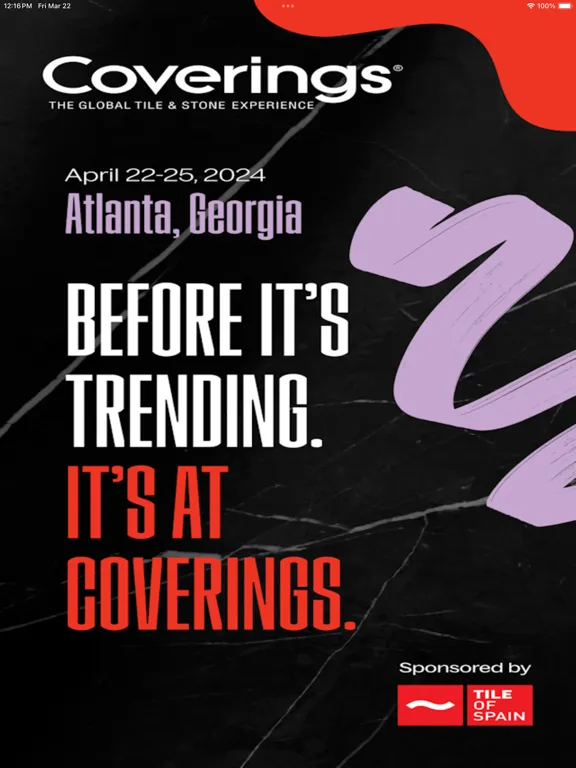 Capturas de pantalla de Coverings 2024 iPad 