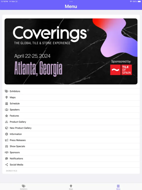 Capturas de pantalla de Coverings 2024 iPad 