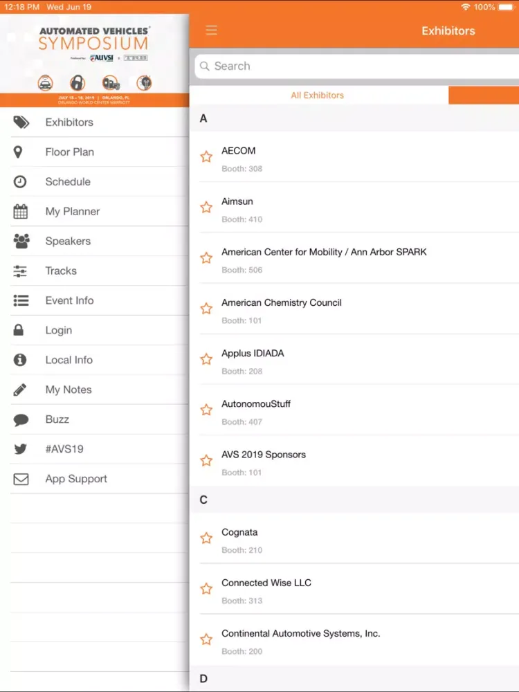 AVS 2019 iPad  Screenshots