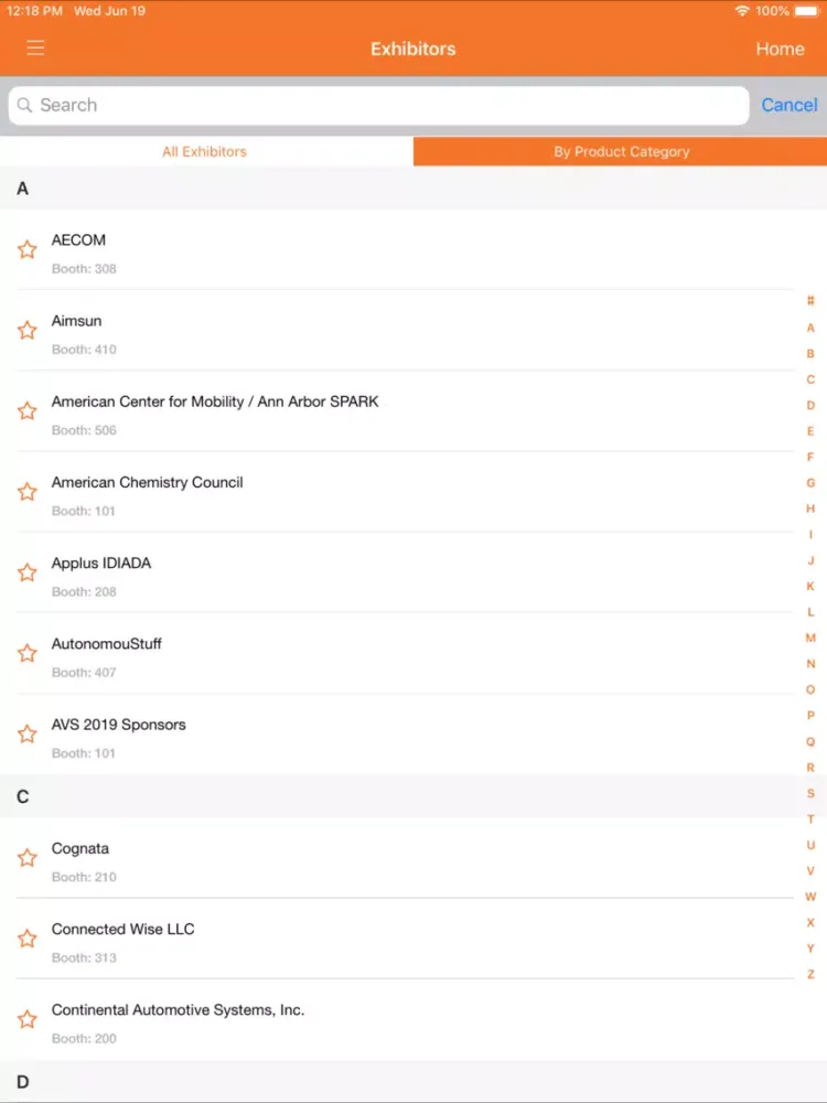 AVS 2019 iPad  Screenshots