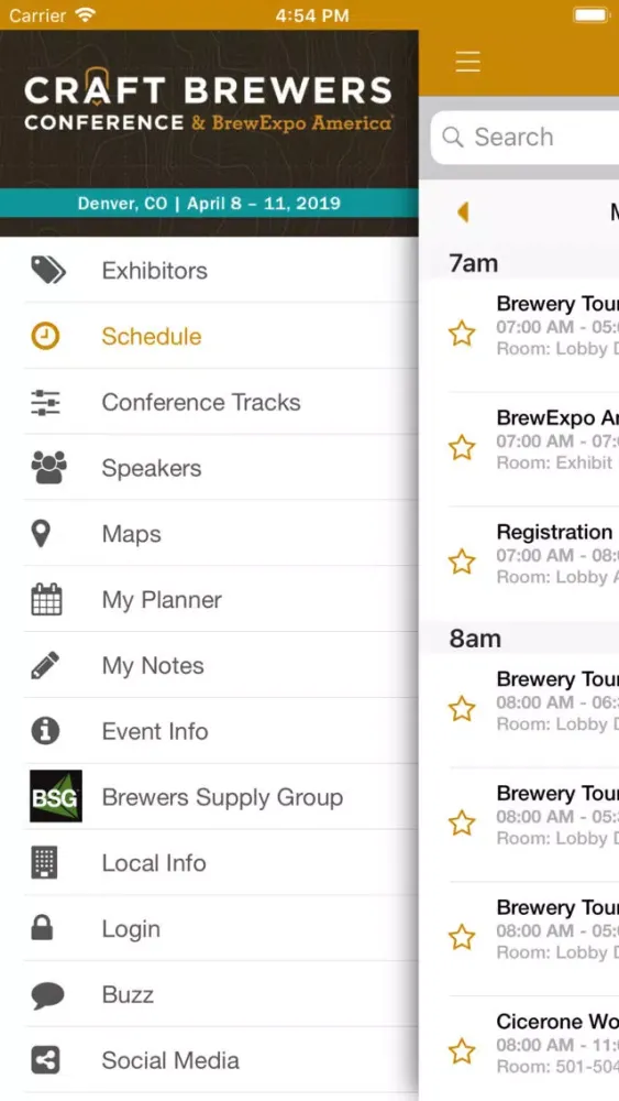 Craft Brewers Conference 2019 Screenshots