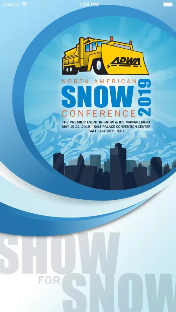 Capturas de tela do North American Snow Conference