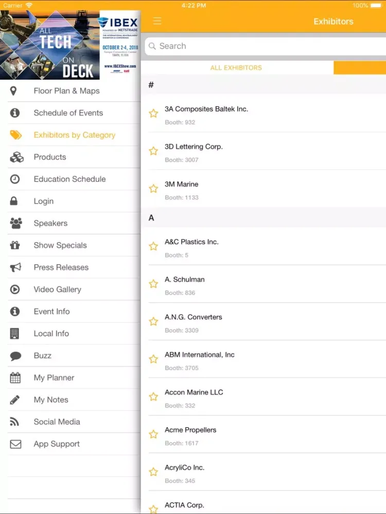 IBEX 2018 iPad  স্ক্রিনশট