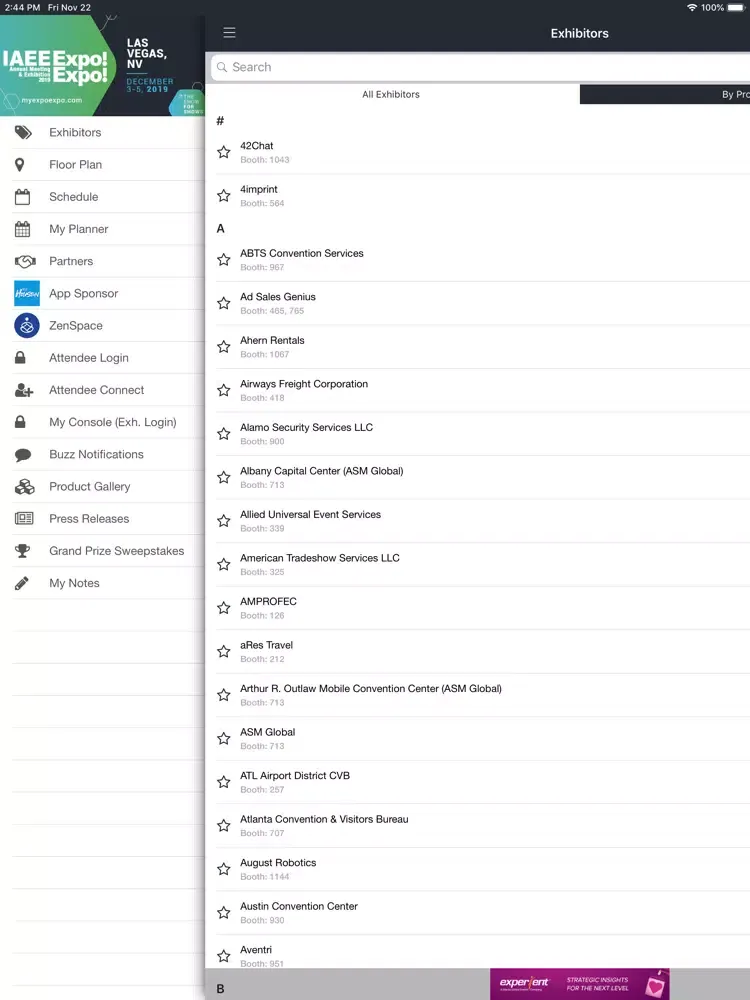 ภาพหน้าจอของ Expo! Expo! 2019 iPad 