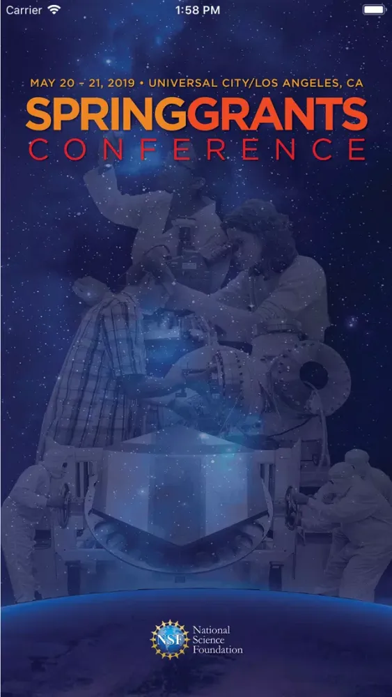 Spring 2019 NSF Grants Conf. स्क्रीनशॉट