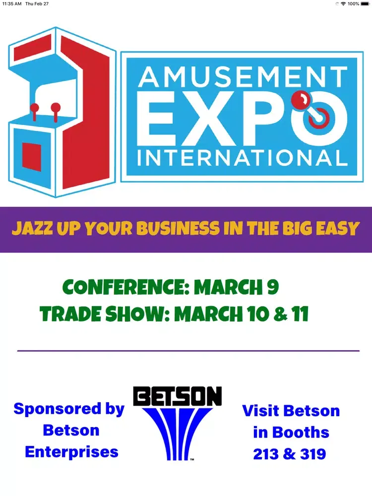 Amusement Expo International iPad  Screenshots
