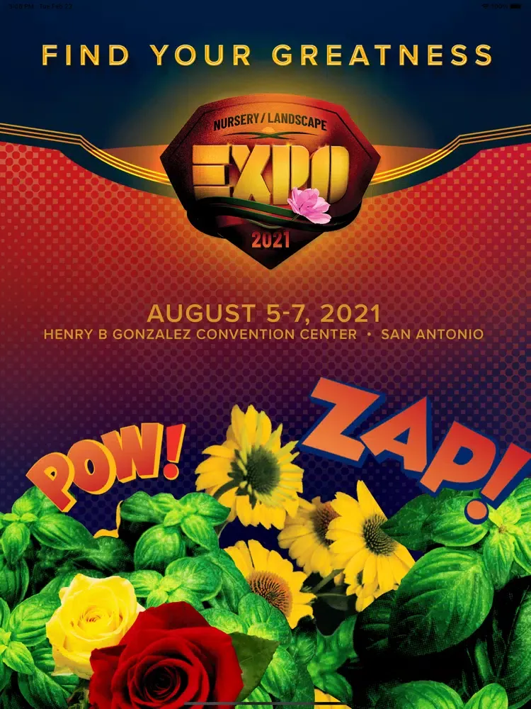Capturas de tela do 2021 Nursery/Landscape EXPO iPad 