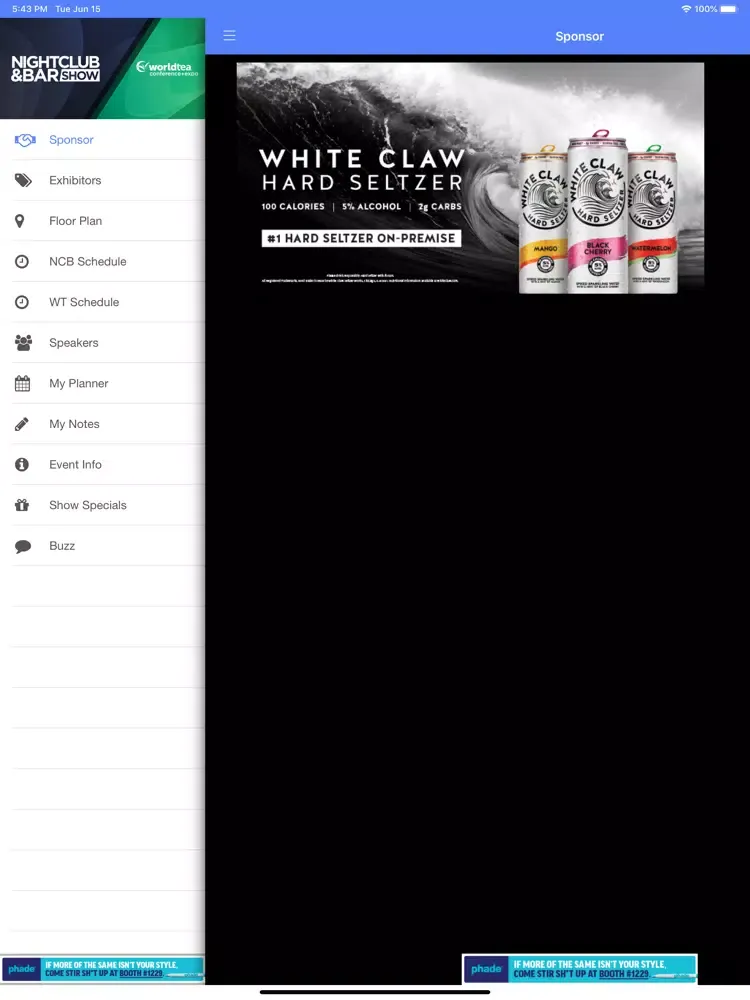 ภาพหน้าจอของ Nightclub & Bar Show/World Tea iPad 