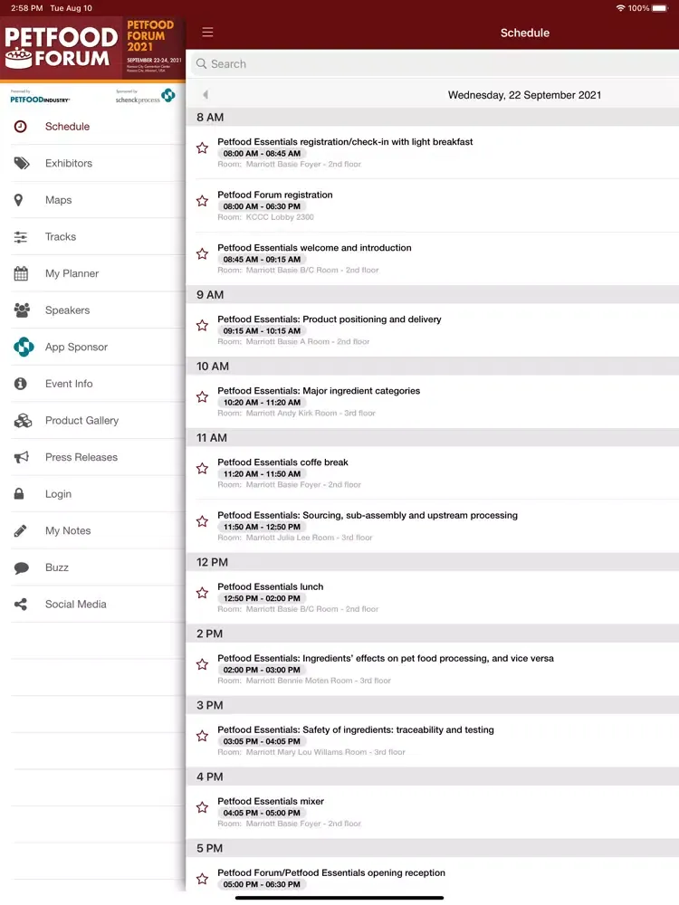 Petfood Forum 2021 iPad  Screenshots