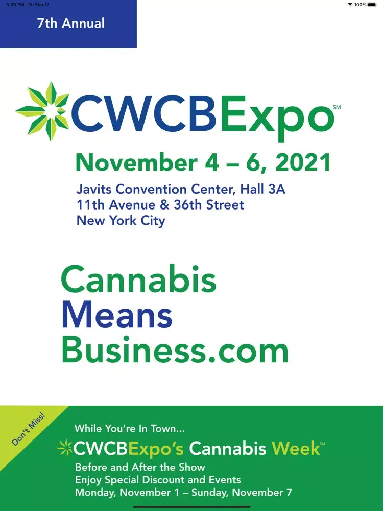 CWCBExpo New York 2021 iPad  स्क्रीनशॉट