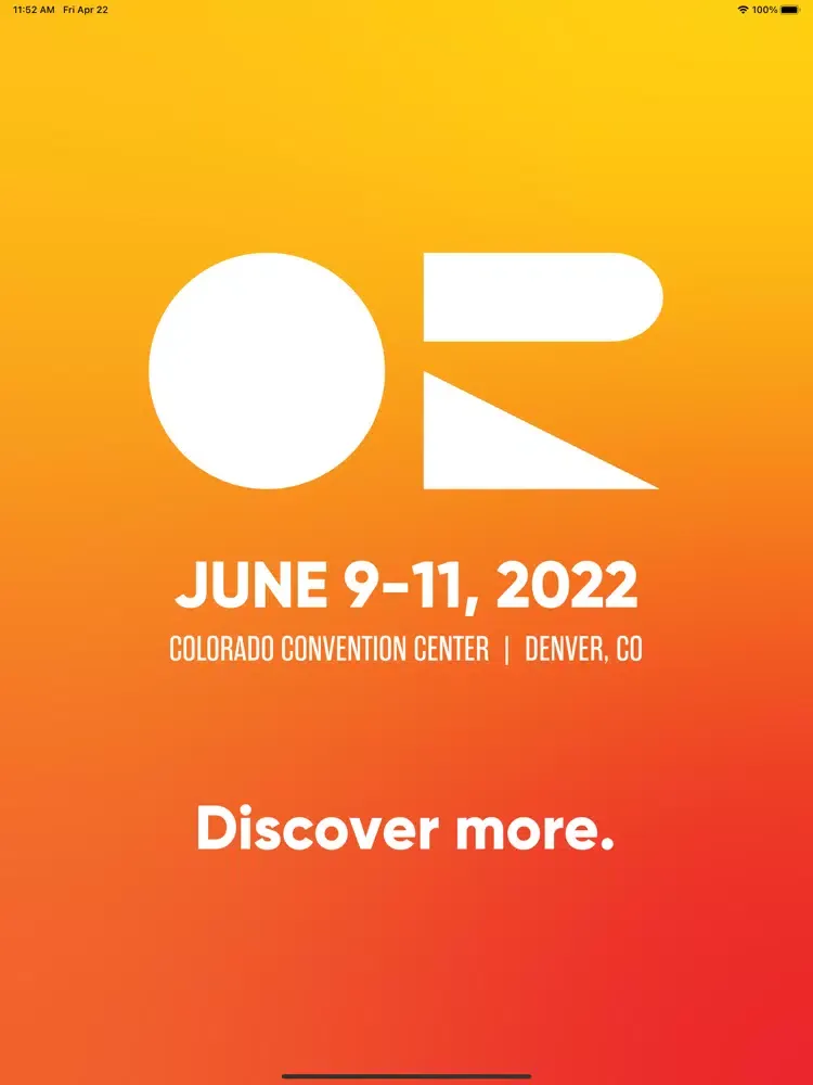 Outdoor Retailer Summer 2022 iPad  Screenshots