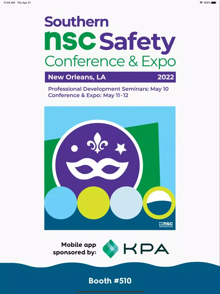 Capturas de tela do 2022 NSC Southern Safety iPad 