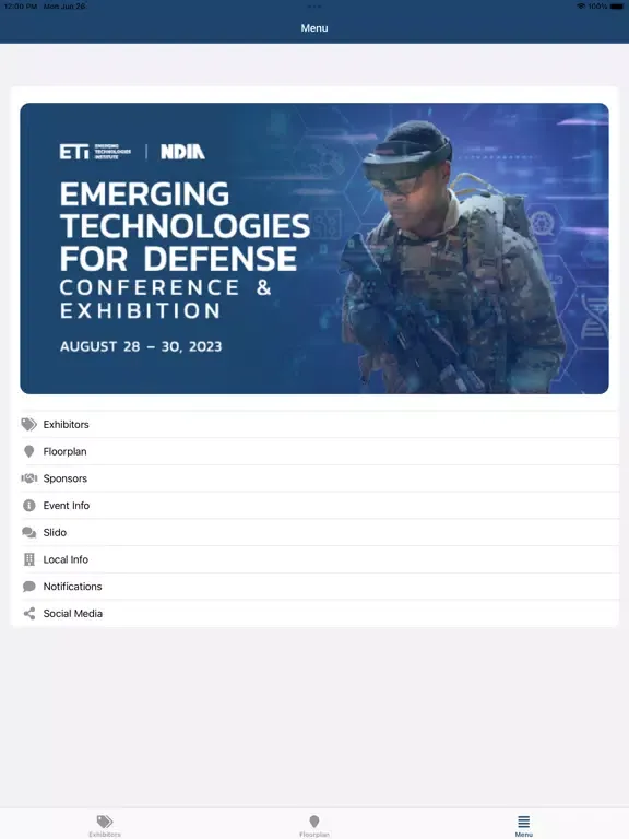 Emerging Tech Defense Conf iPad  স্ক্রিনশট