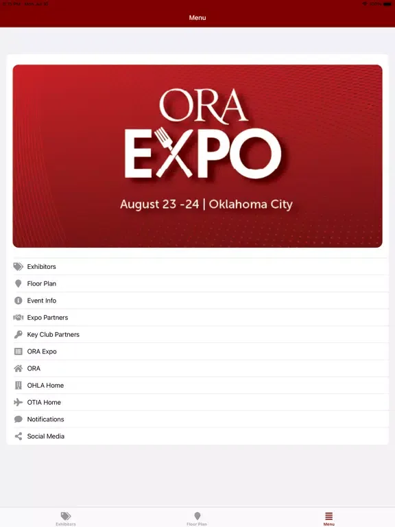 ORA Expo iPad  Screenshots