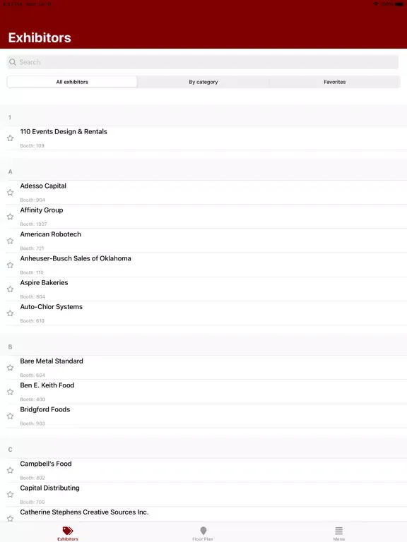 ORA Expo iPad  Screenshots