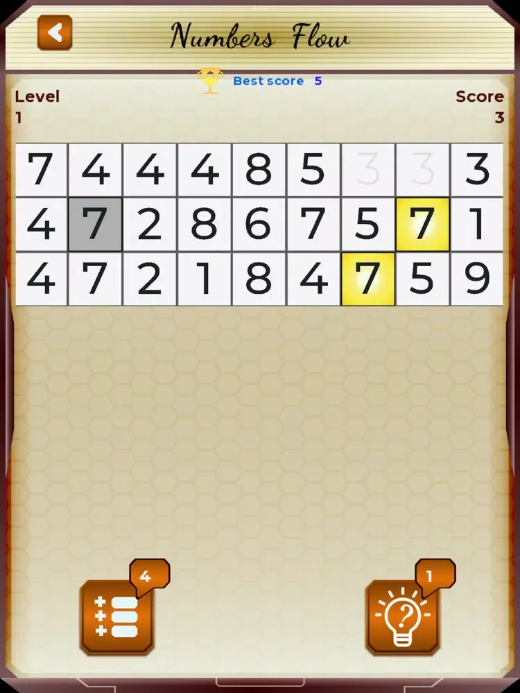 Capturas de pantalla de Numbers Flow iPad 
