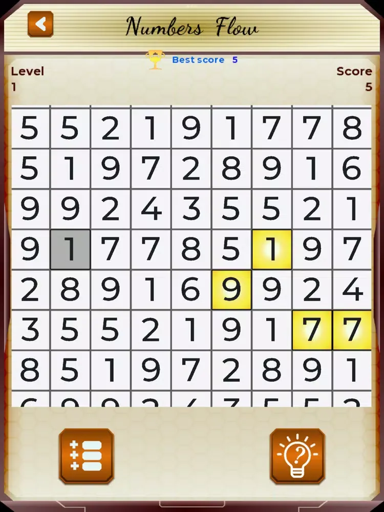 Capturas de pantalla de Numbers Flow iPad 