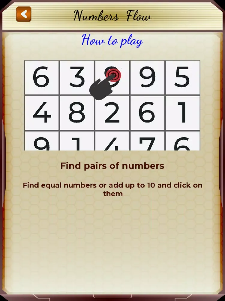 Capturas de pantalla de Numbers Flow iPad 