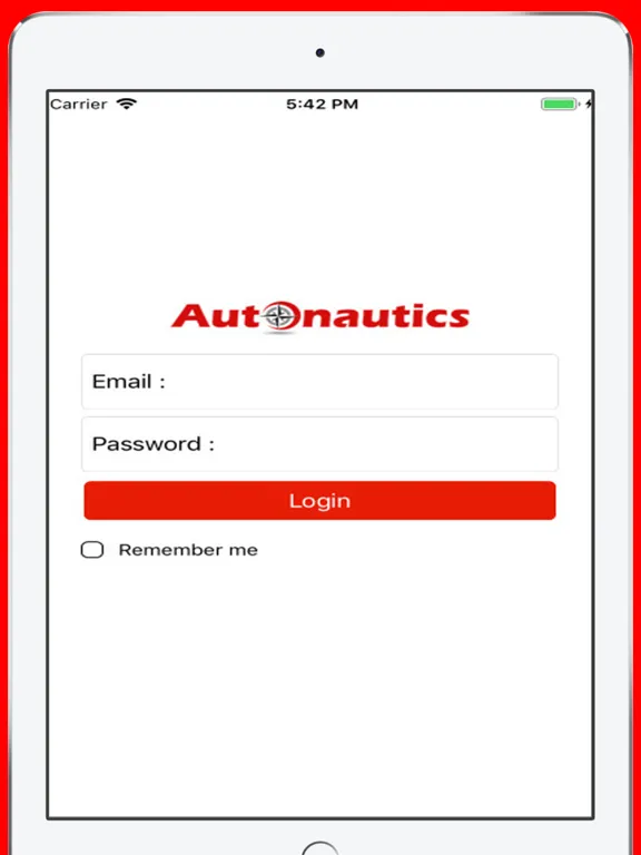 Tangkapan layar Autonautics iPad 