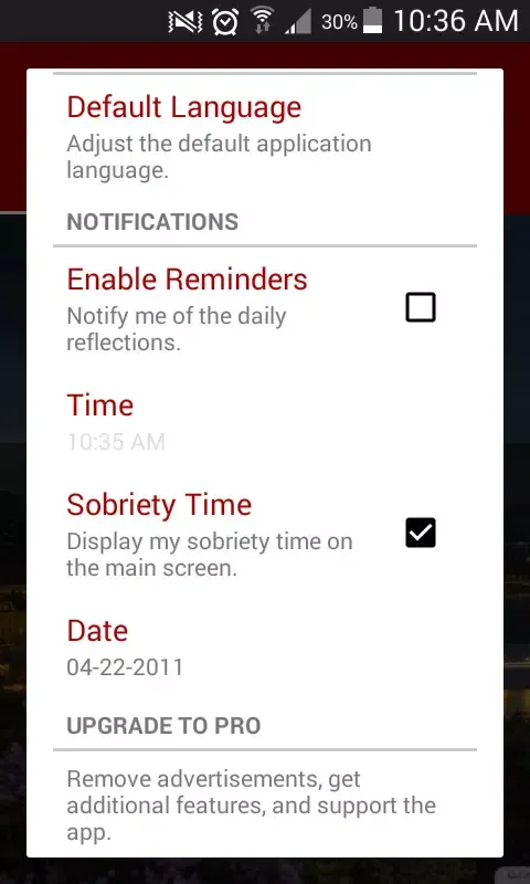 Screenshot di Daily Reflections