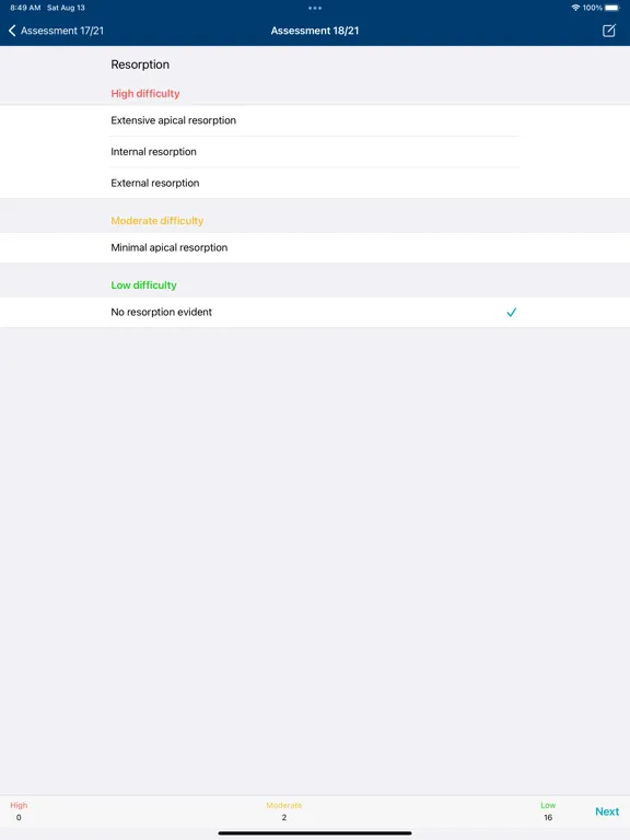 Tangkapan layar AAE EndoCase iPad 