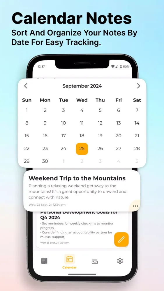 Ảnh chụp màn hình của Instant Notes: Smart Notepad