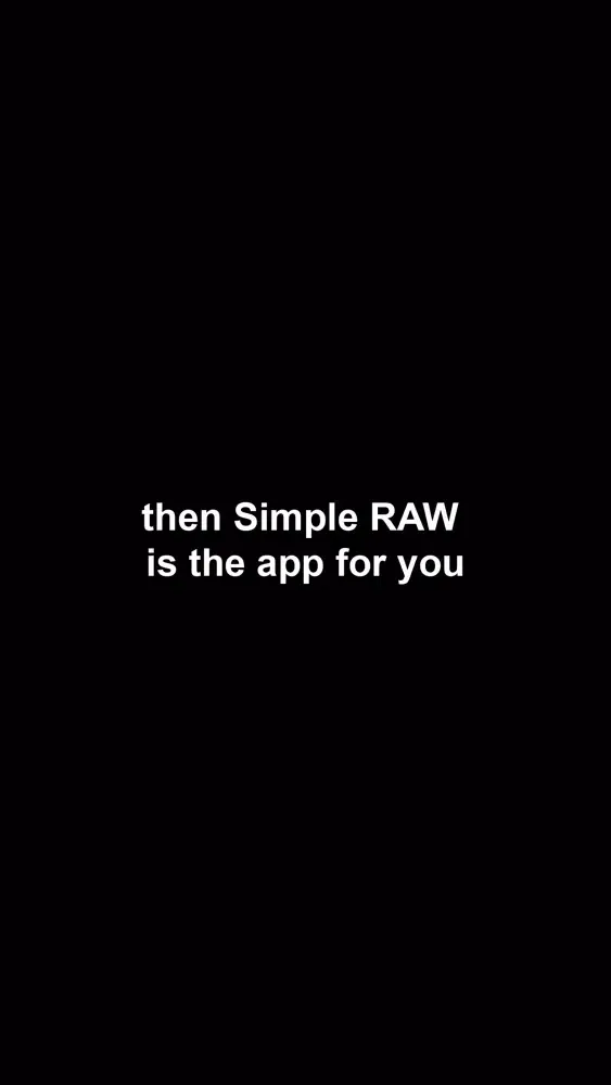 Screenshot di Simple RAW