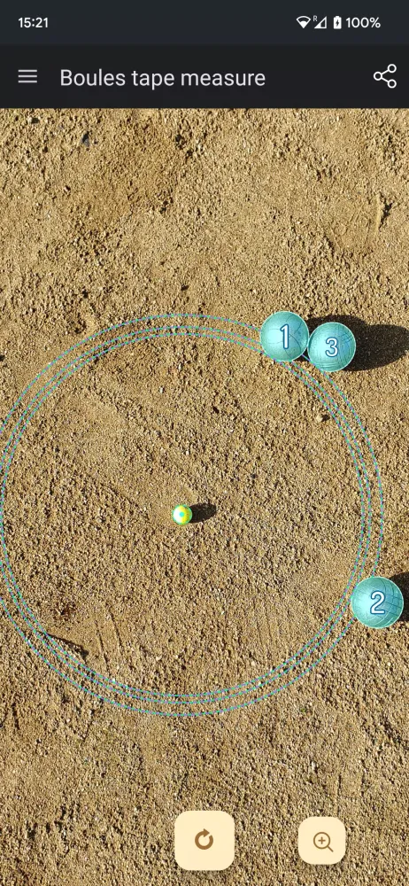 Screenshot di Tape measure for pétanque