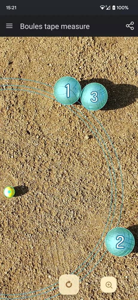 Screenshot di Tape measure for pétanque