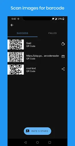 ภาพหน้าจอของ Barcode Scanner & Generator