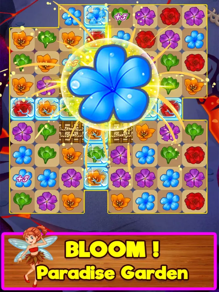 Capturas de tela do Blossom Garden Match 3 Puzzle Game! iPad 