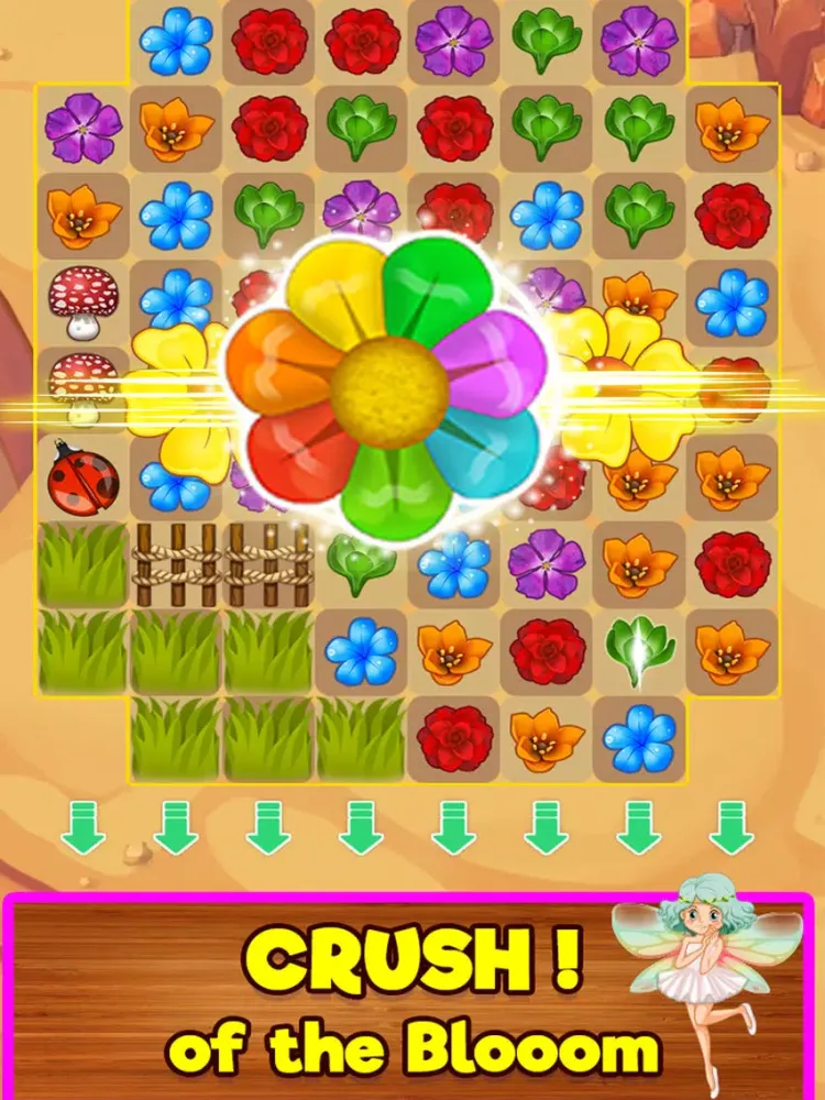 Capturas de tela do Blossom Garden Match 3 Puzzle Game! iPad 