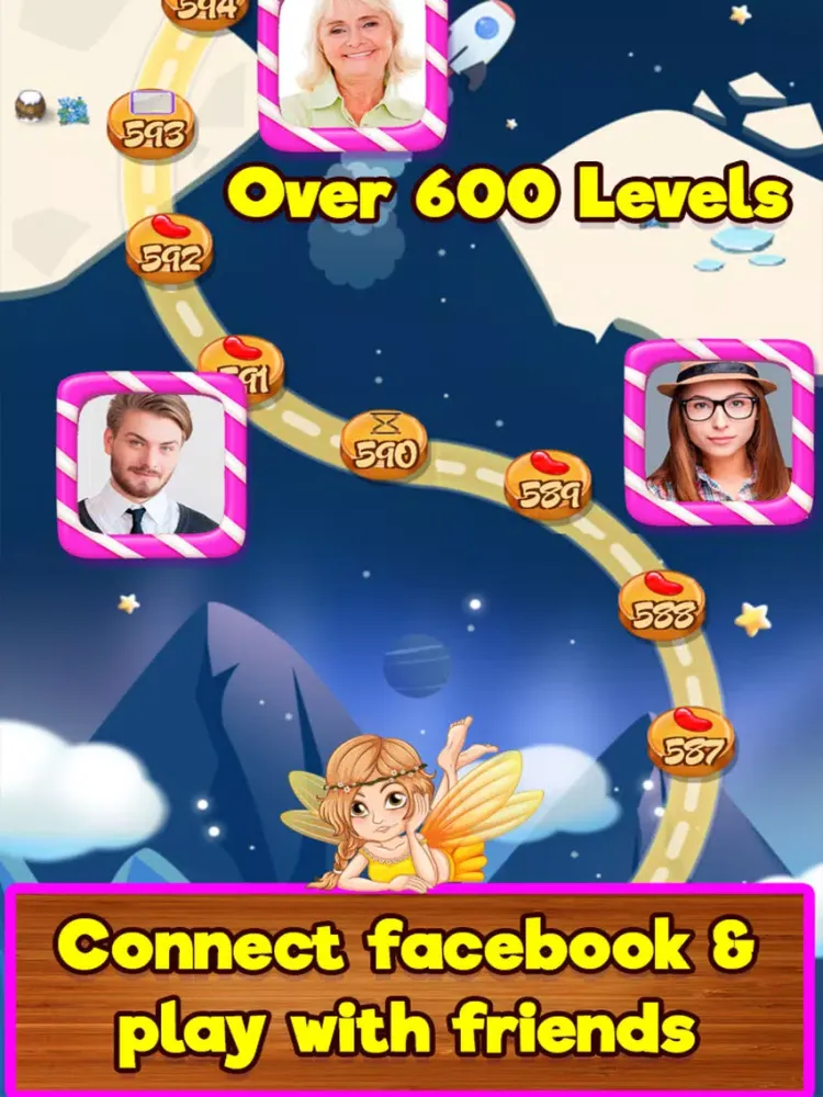 Capturas de tela do Blossom Garden Match 3 Puzzle Game! iPad 