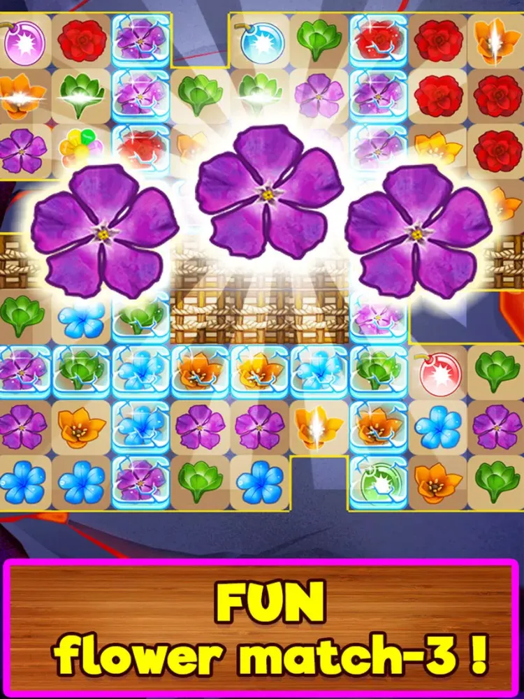 Capturas de tela do Blossom Garden Match 3 Puzzle Game! iPad 