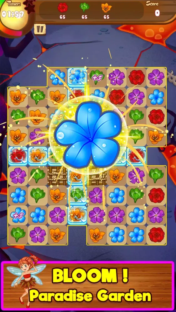 Capturas de tela do Blossom Garden Match 3 Puzzle Game!