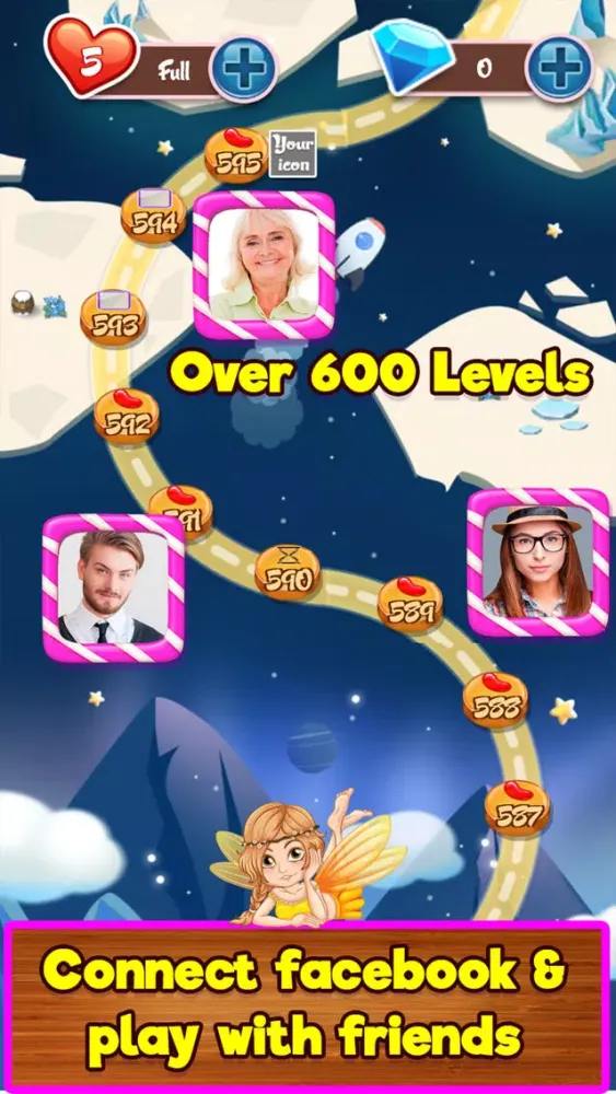 Capturas de tela do Blossom Garden Match 3 Puzzle Game!
