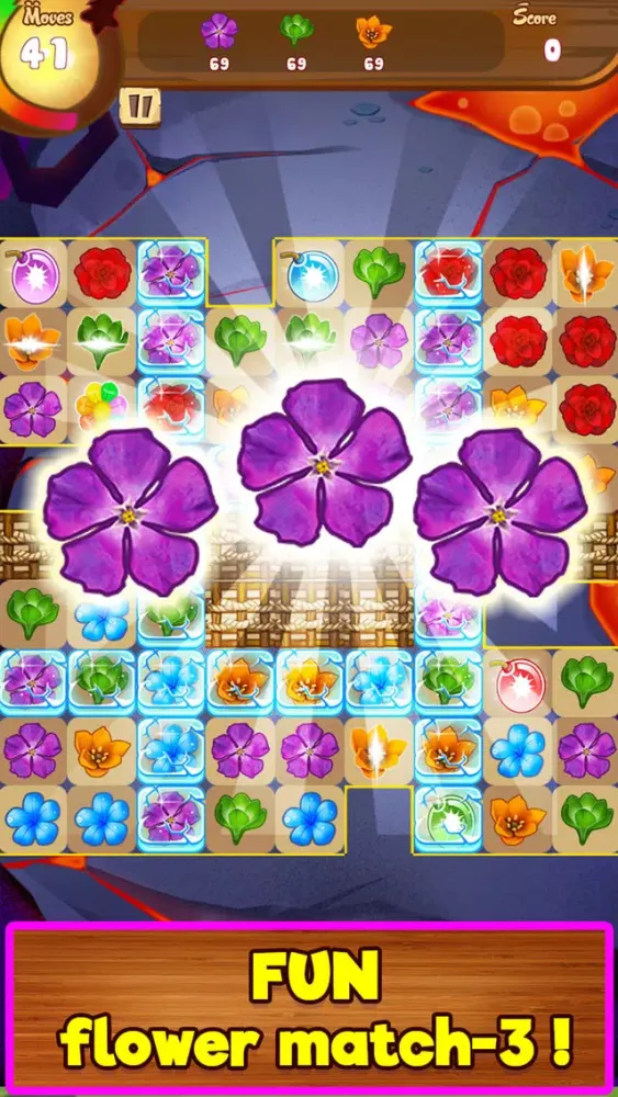 Capturas de tela do Blossom Garden Match 3 Puzzle Game!