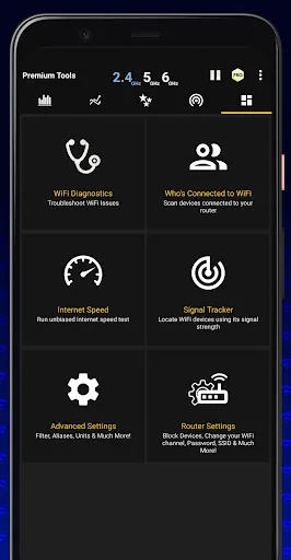 Captures d'écran de WiFi Analyzer