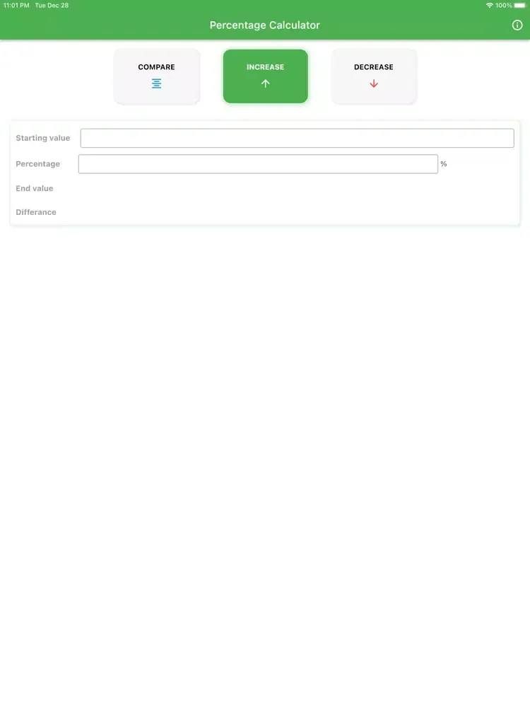 تصاویر Percentage-Calculator iPad 